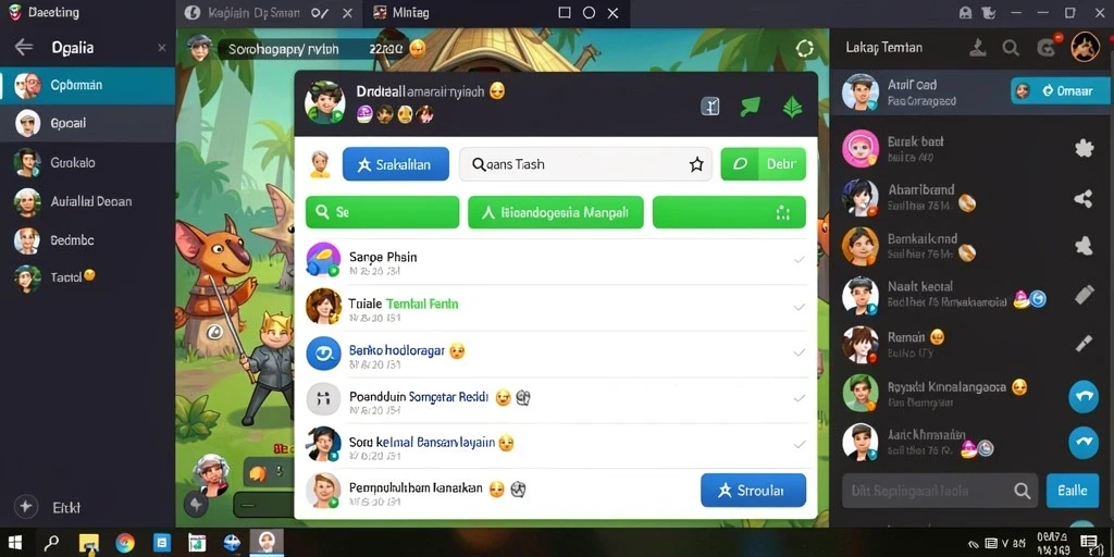 Tampilan antarmuka aplikasi yang menarik dan user-friendly.