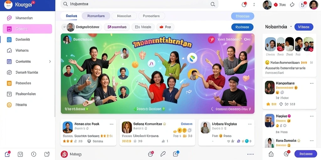 Tampilan awal yang menarik dan penuh warna.
