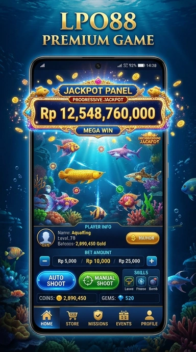 Pratinjau antarmuka lpo88 — aplikasi APK resmi Android v4.3.4